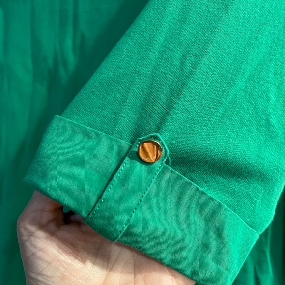 Charter Club Kelly Green Cotton Top, Size XL - Picture 3 of 8
